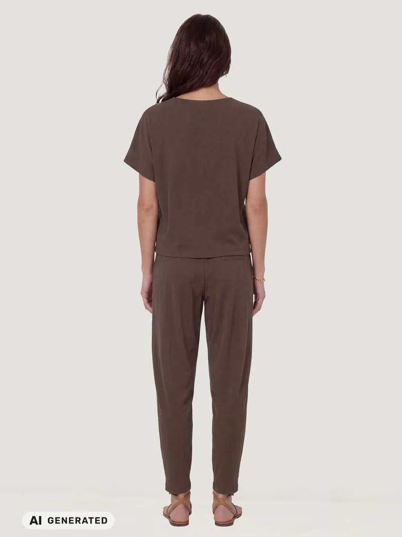 DITTE RONNIE top - Brown