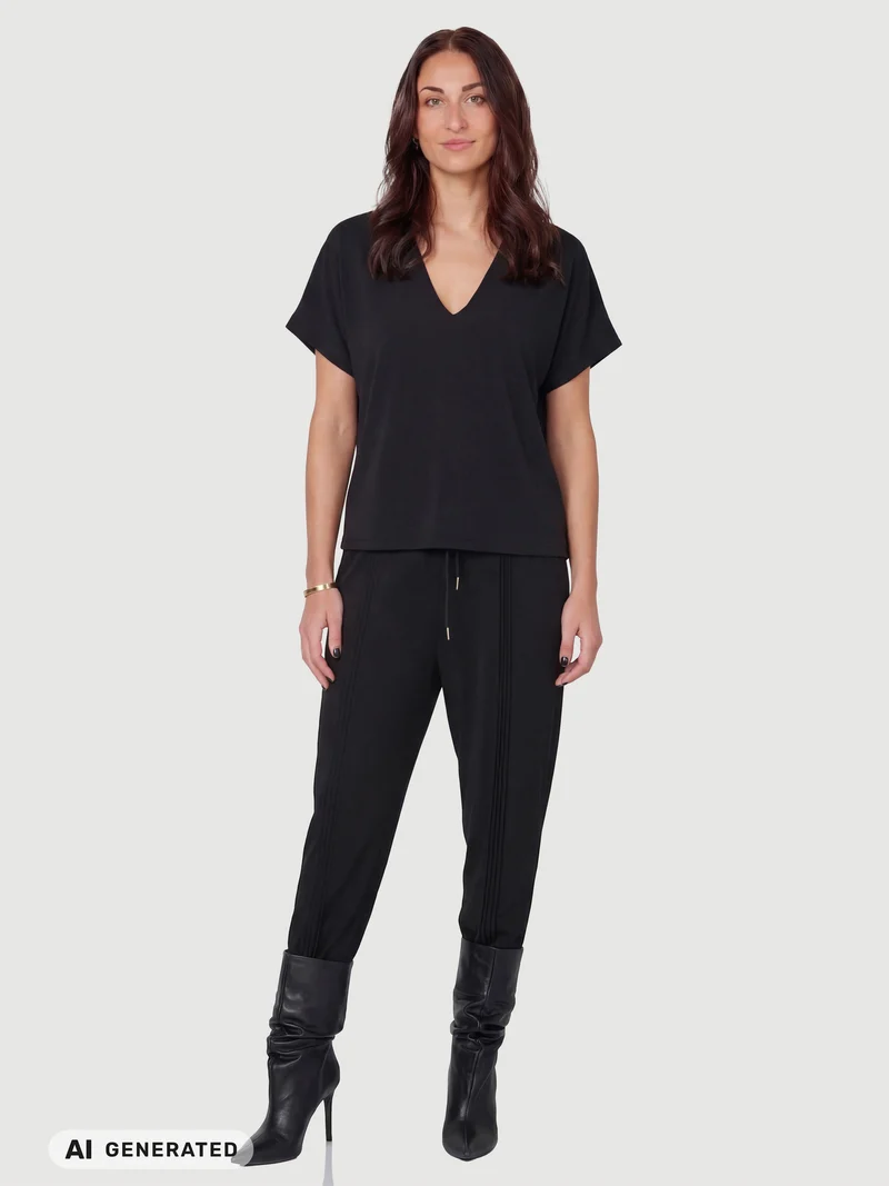 DITTE RONNIE top - Schwarz