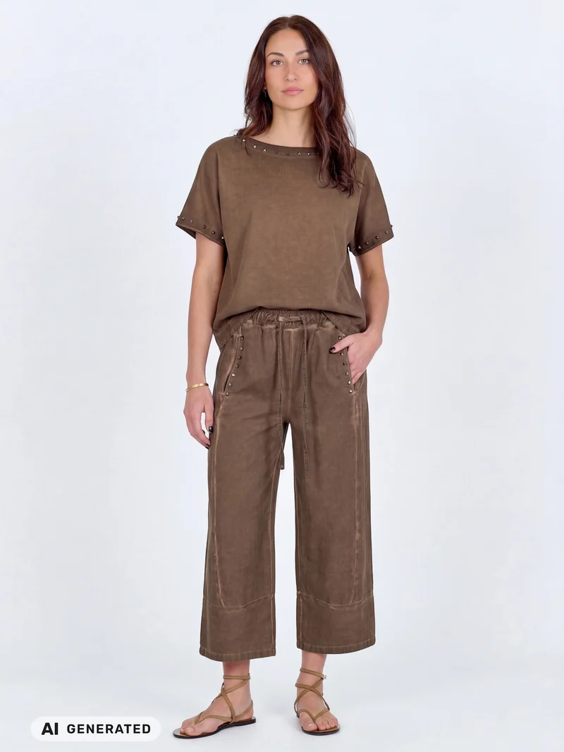CAMILLA Culotte Hose - Dark Brown