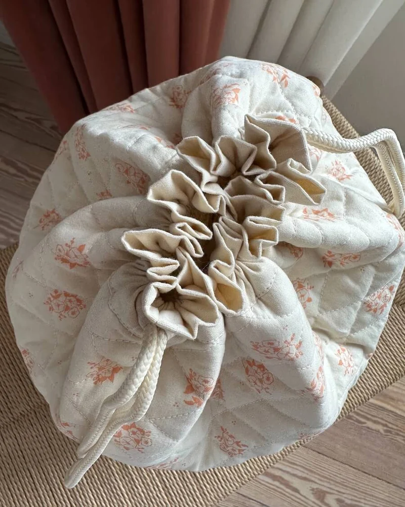Get your knit together bag grand - Apricot flower