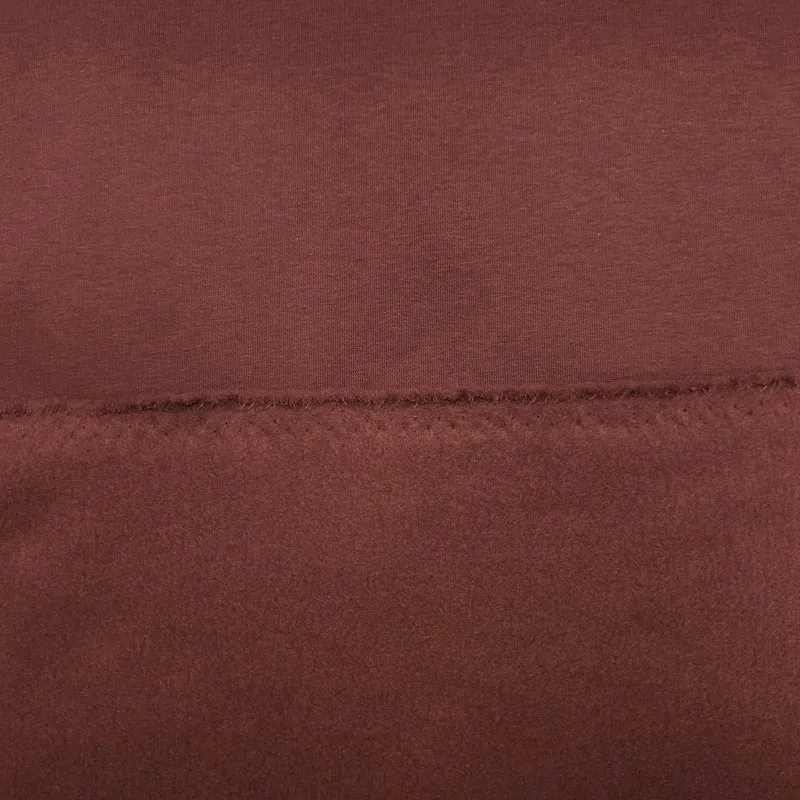 Wintersweat angeraut Bordeaux