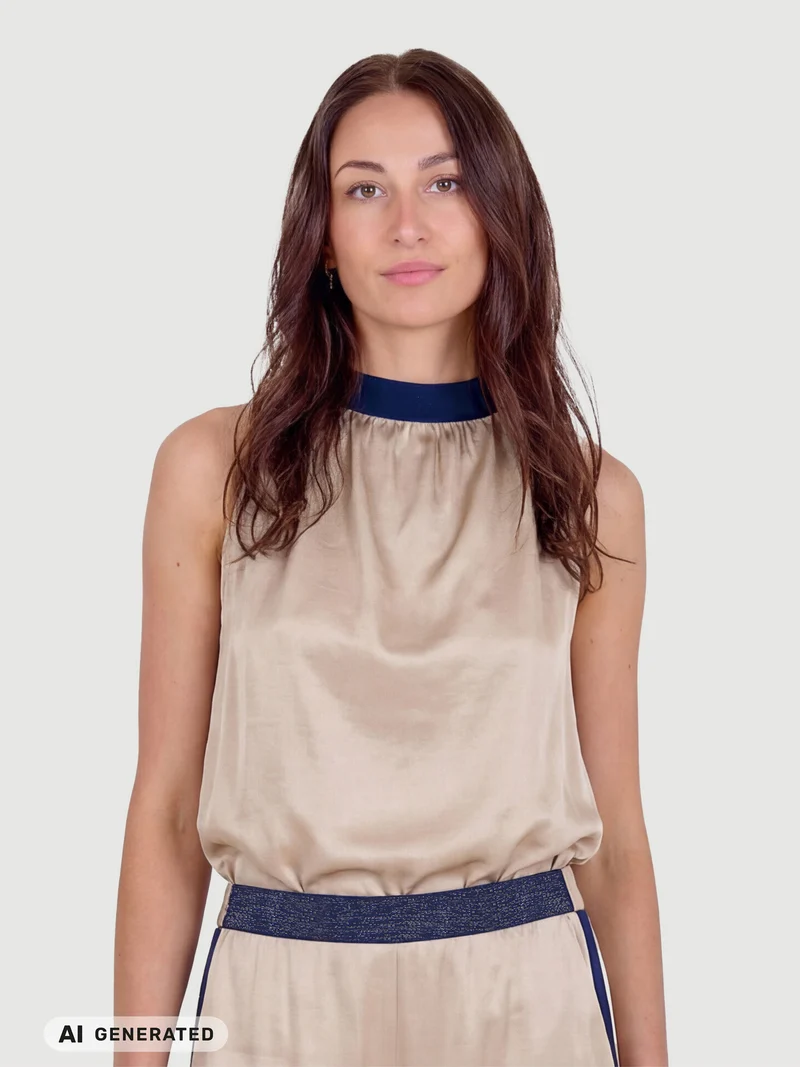 DIEM Top Halfter - Navy Mix