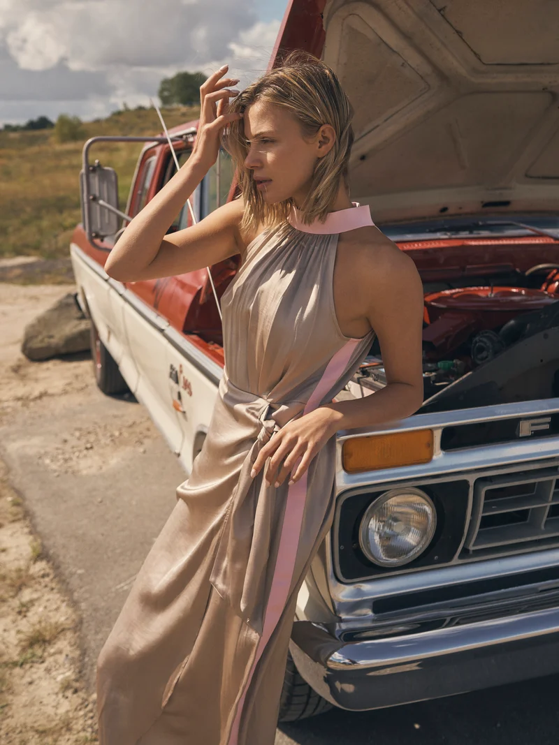 DIEM Partykleid - Pink mix