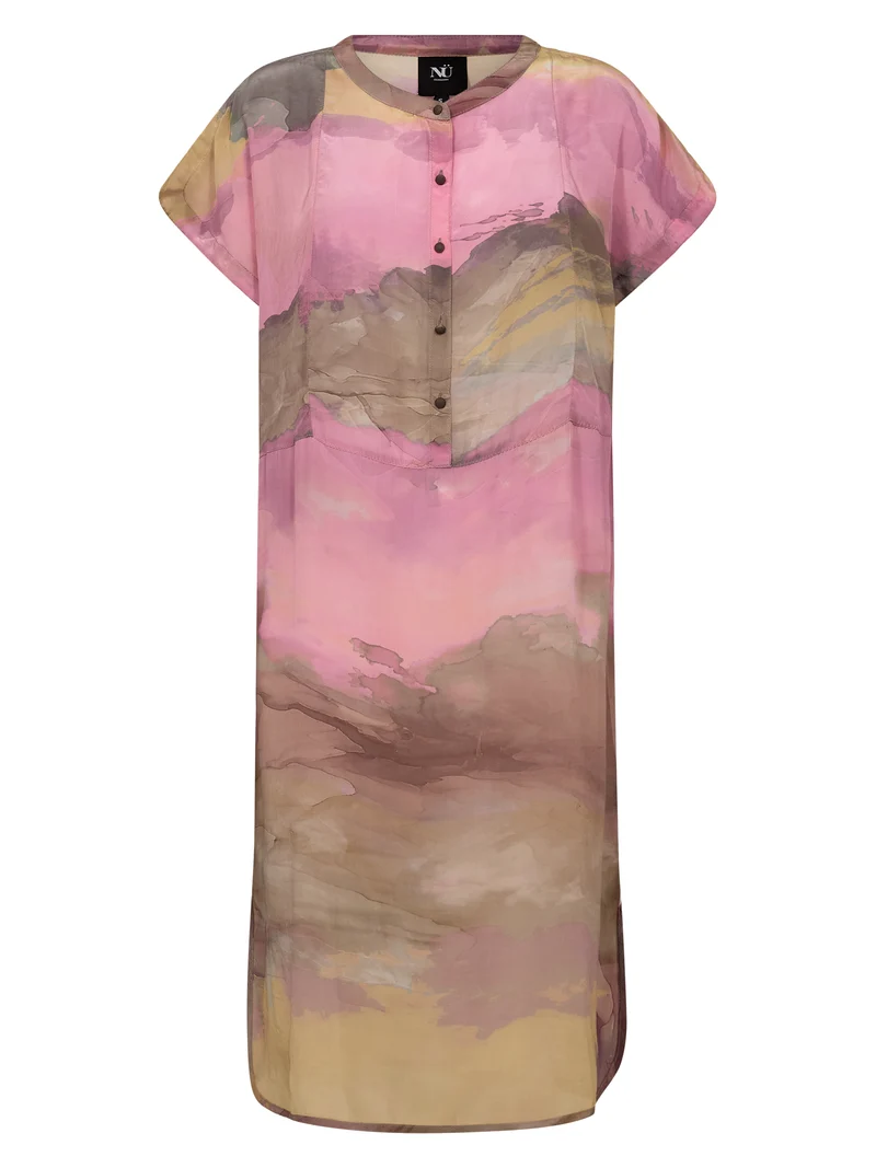 DANA Tunika Kleid - Pink mix