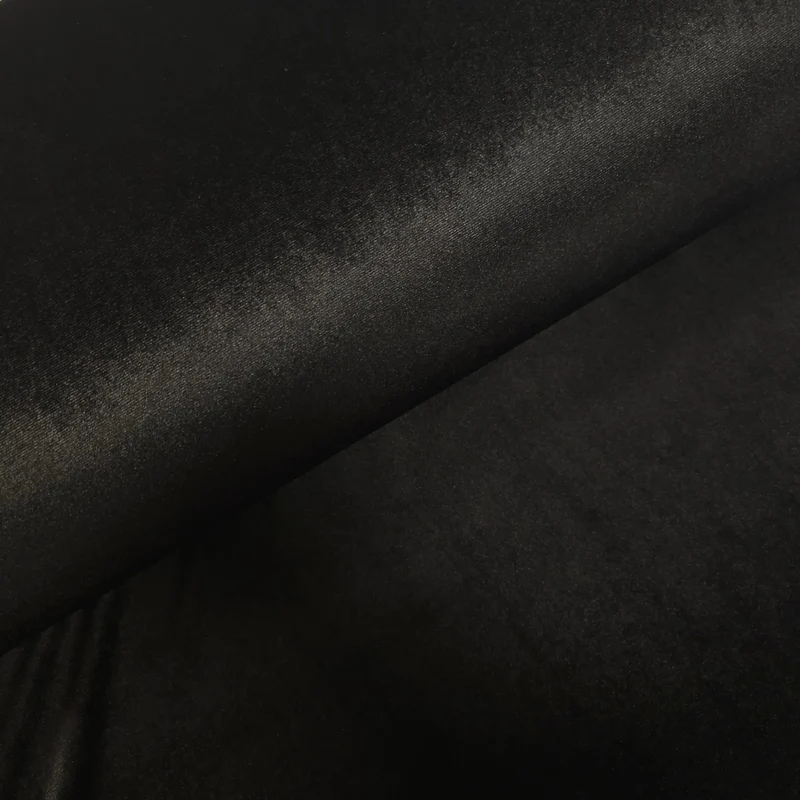 Stretch Samt Schwarz