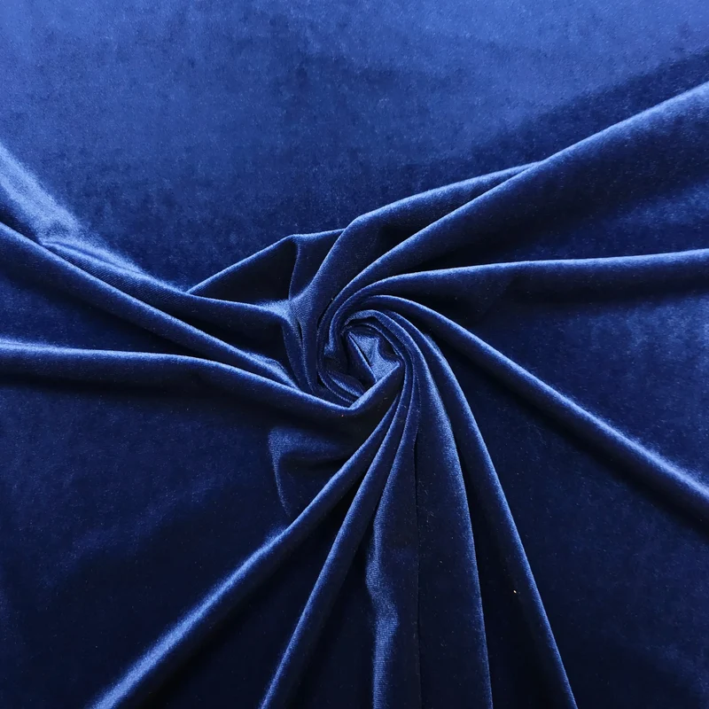 Stretch Samt Royalblau