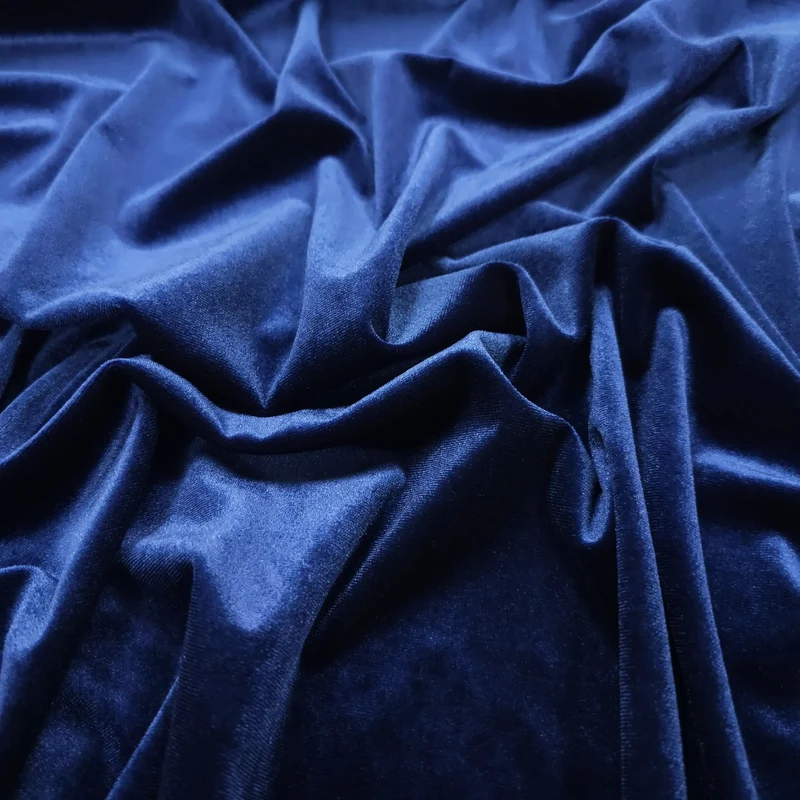 Stretch Samt Royalblau