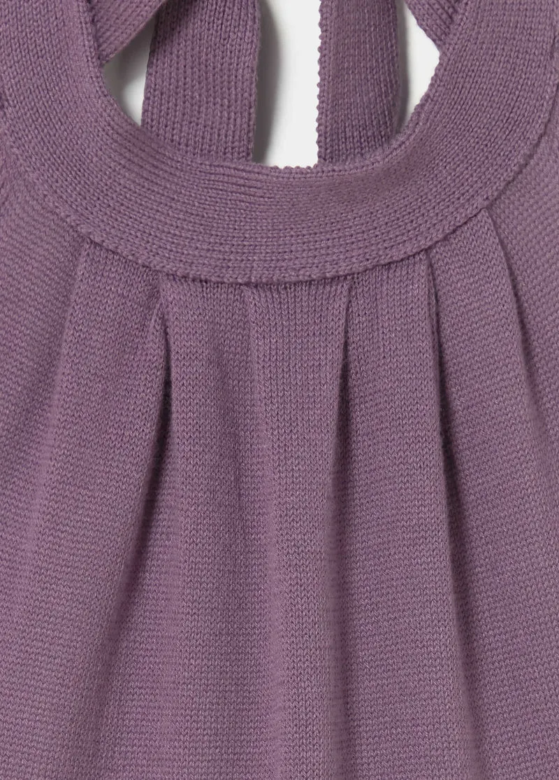 Neck-tied back neckline top