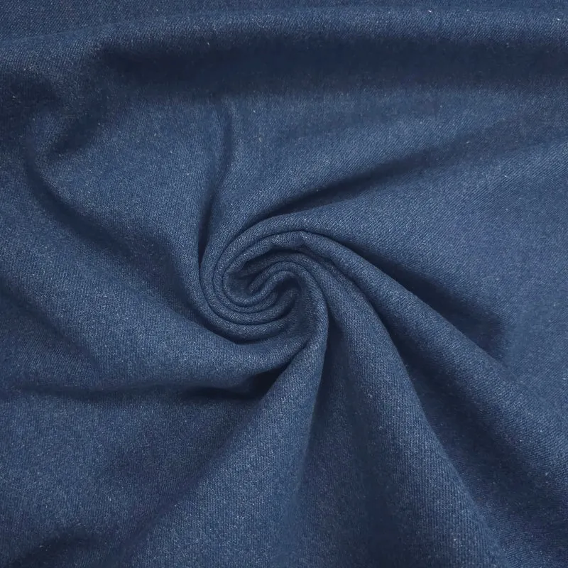 Jeansstoff uni blau