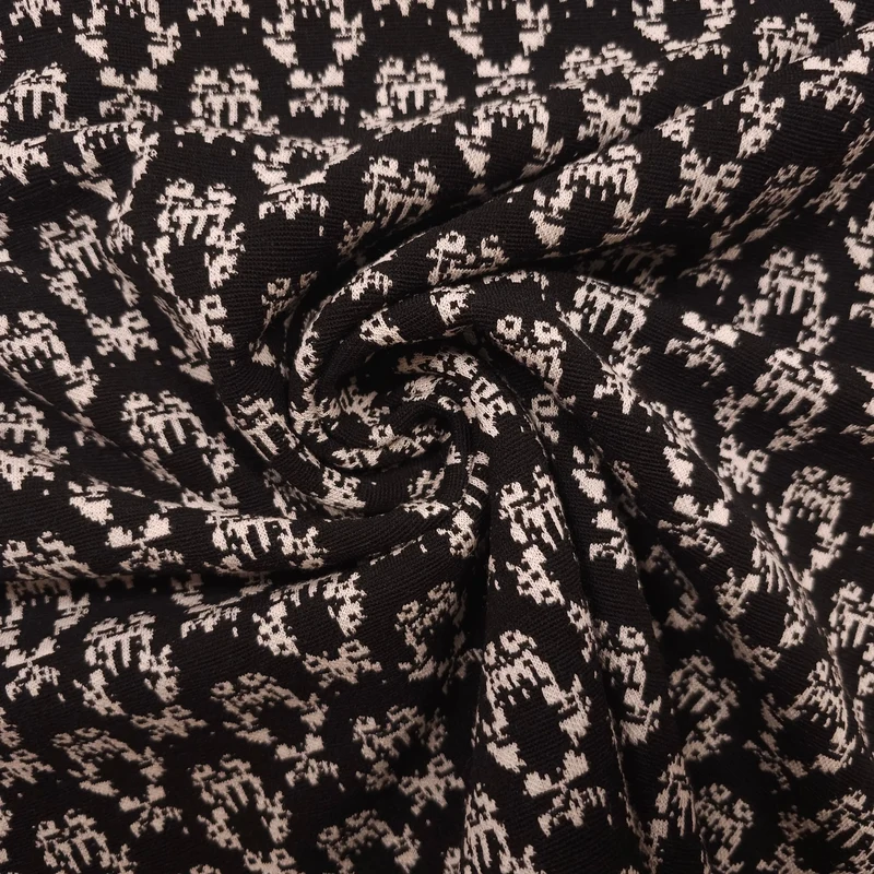 Strickstoff schwarz abstraktes Muster