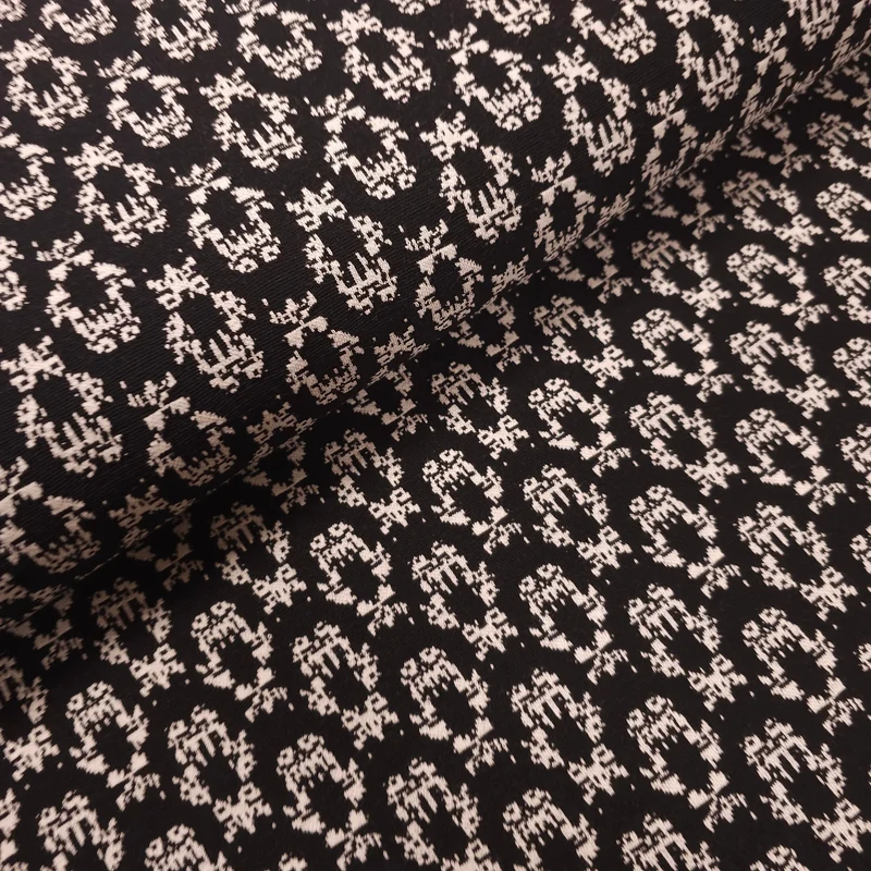Strickstoff schwarz abstraktes Muster
