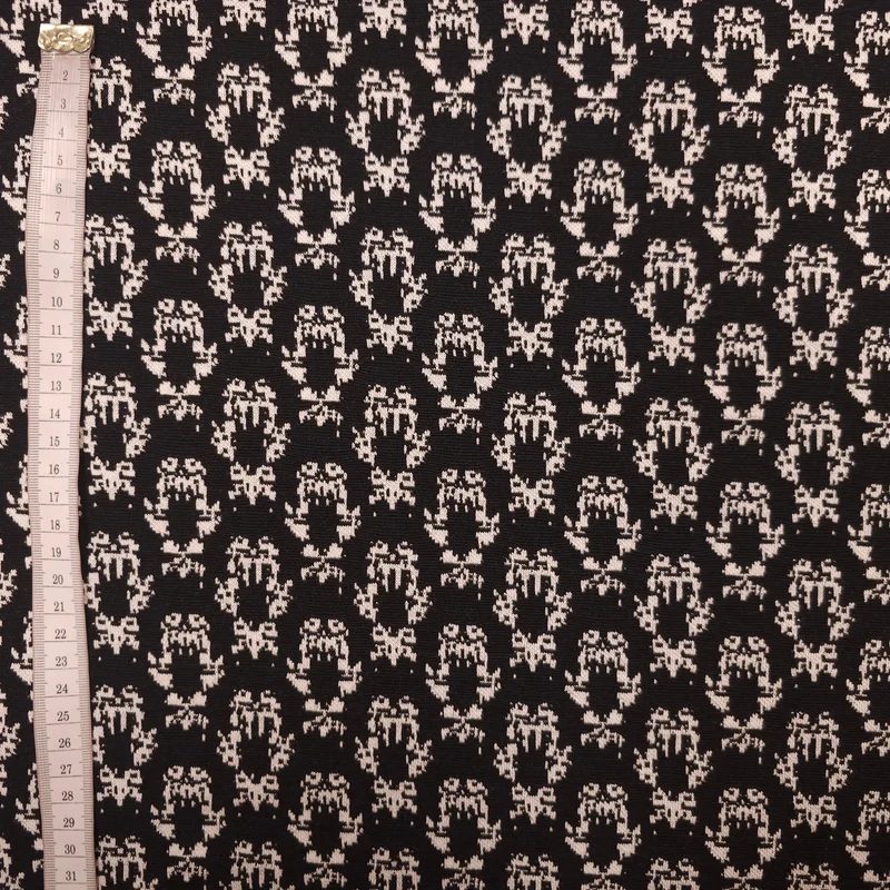 Strickstoff schwarz abstraktes Muster