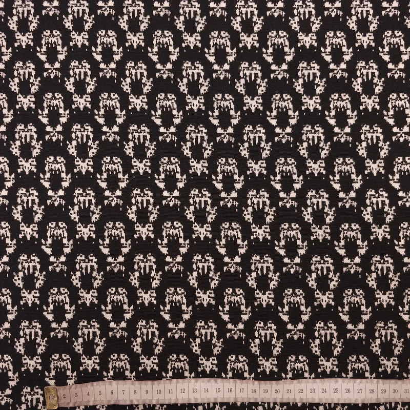 Strickstoff schwarz abstraktes Muster