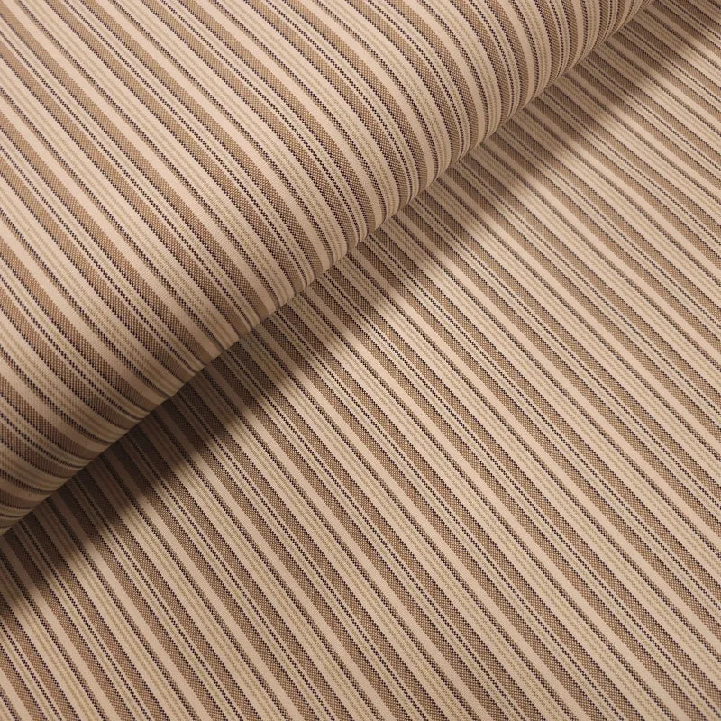 Baumwollstoff gestreift beige