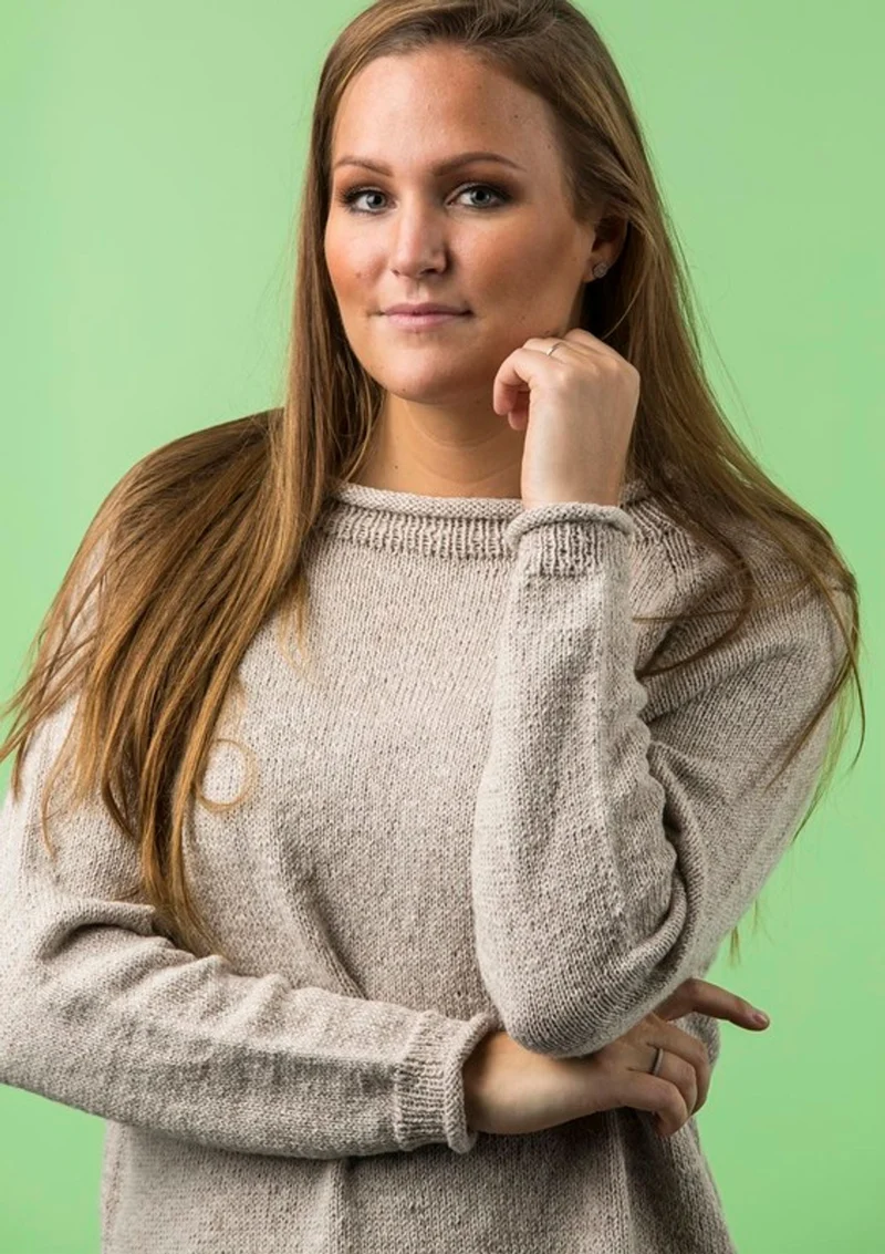 Boxy Pullover mit Rollenkante