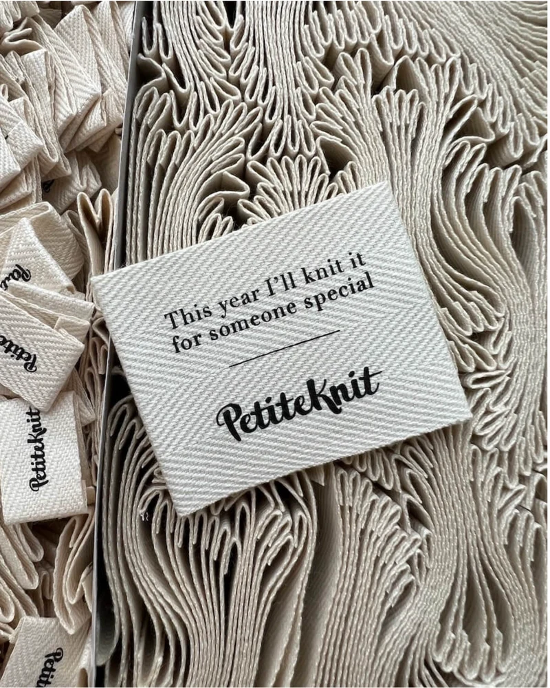 Label "This year I'll knit it for someone special" Baumwolle, PetiteKnit
