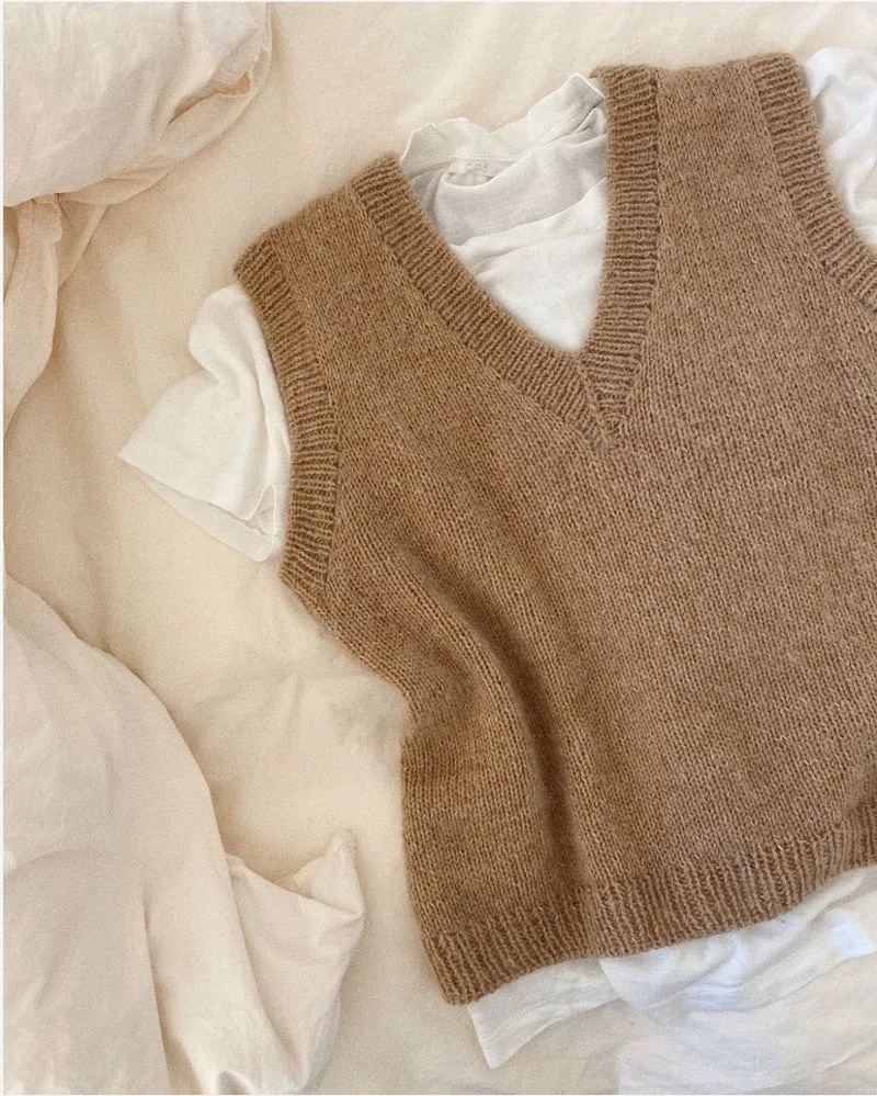 Strickset Stockholm Pullunder V-Neck, PetiteKnit