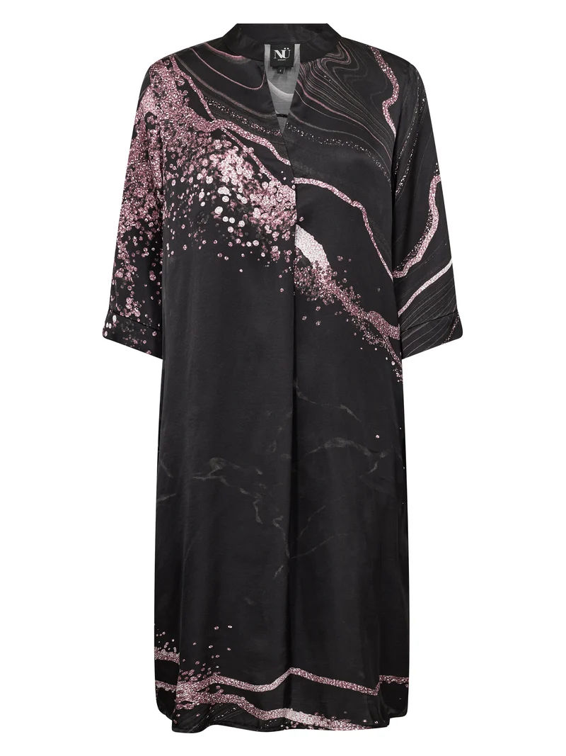 Cilje Tunika-Kleid - Schwarz mix