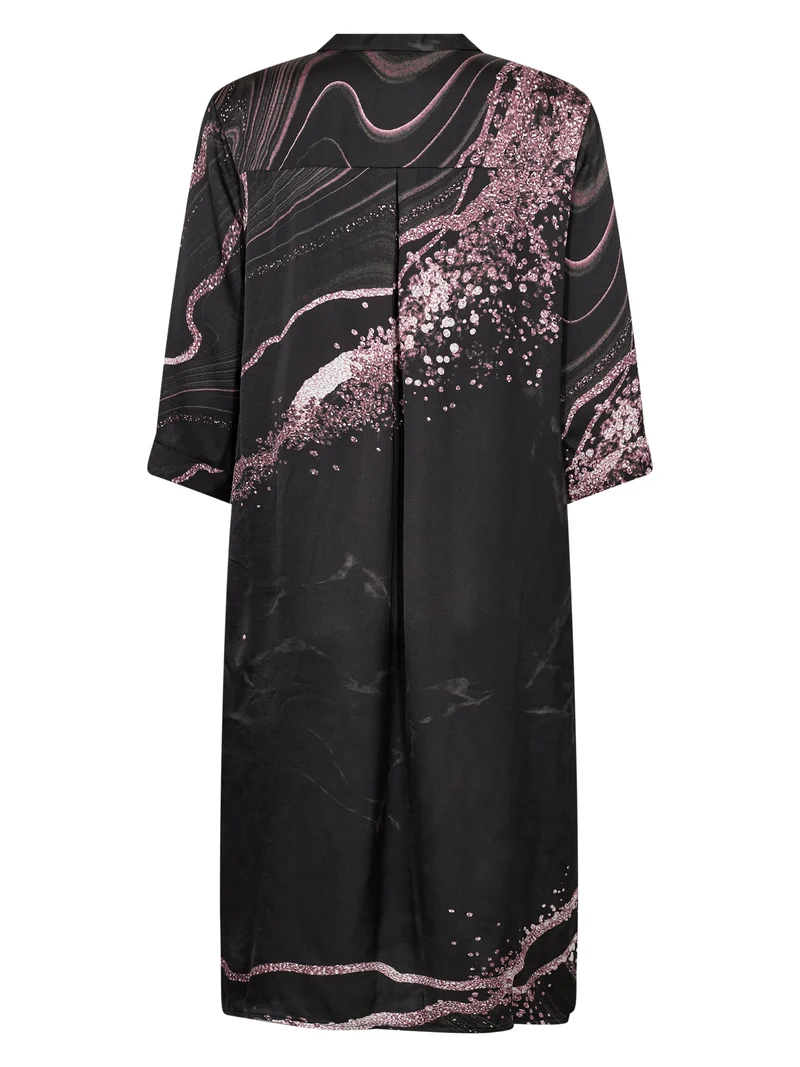 Cilje Tunika-Kleid - Schwarz mix