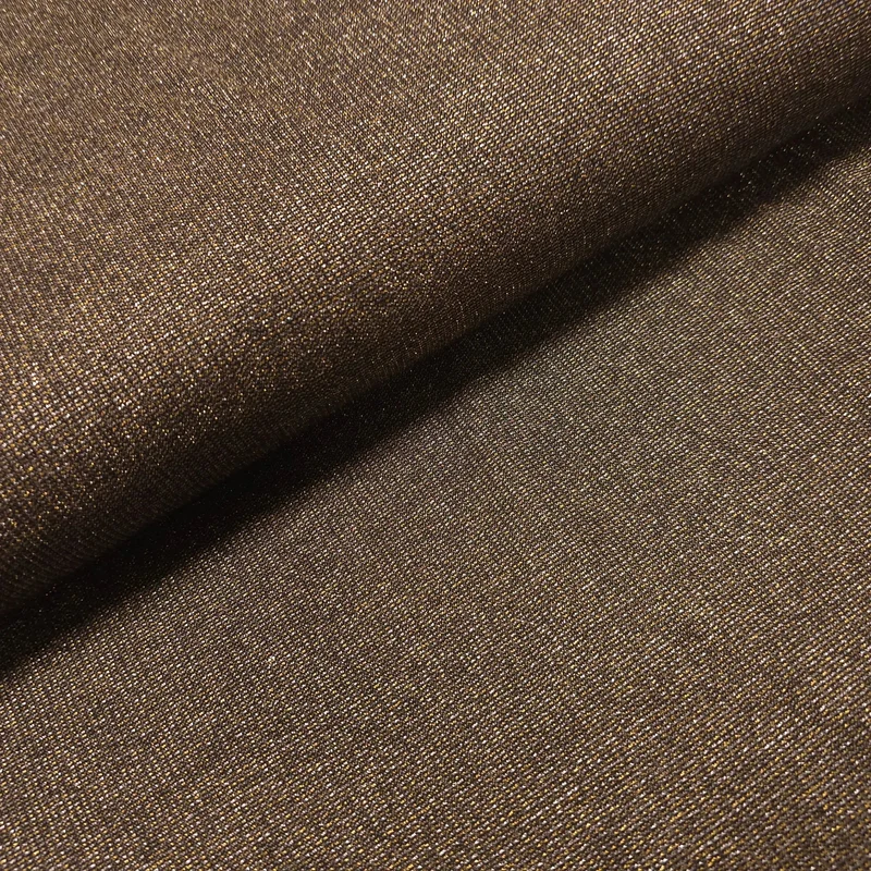 Glitzerstoff braun