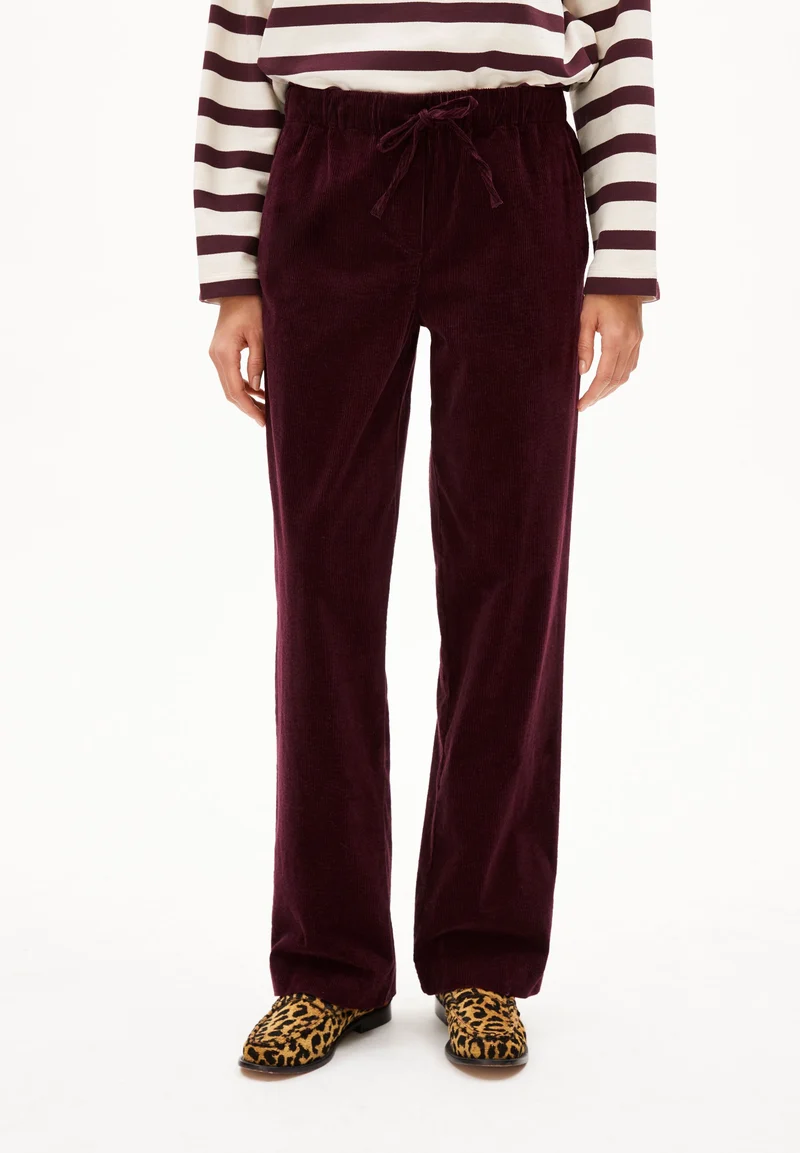 JAIMILAA CORDHOSE | dark cranberry