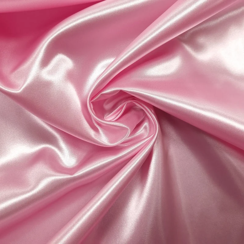 Deko Satin Rosa 210 cm breit