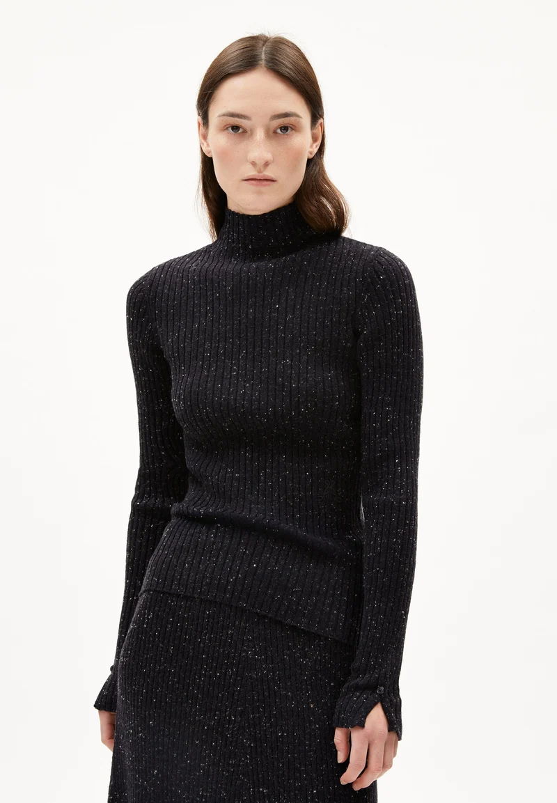 ALAANIA TWEED | black-oatmilk