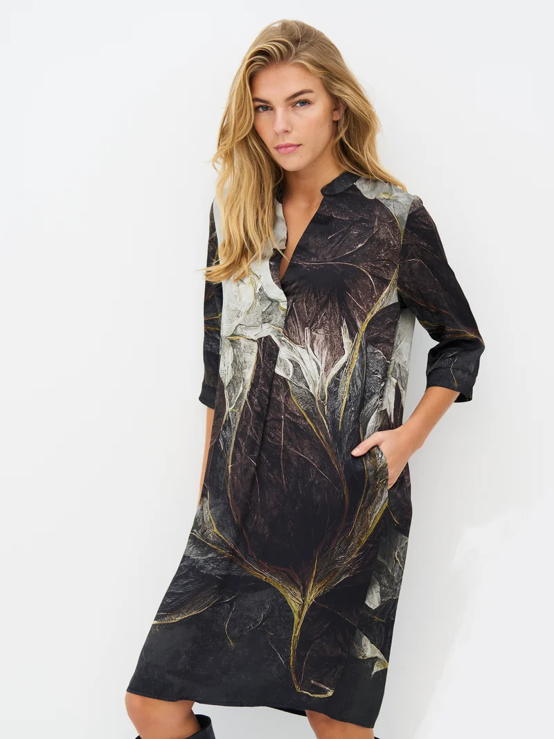 Cilje Tunika-Kleid - Brown Mix