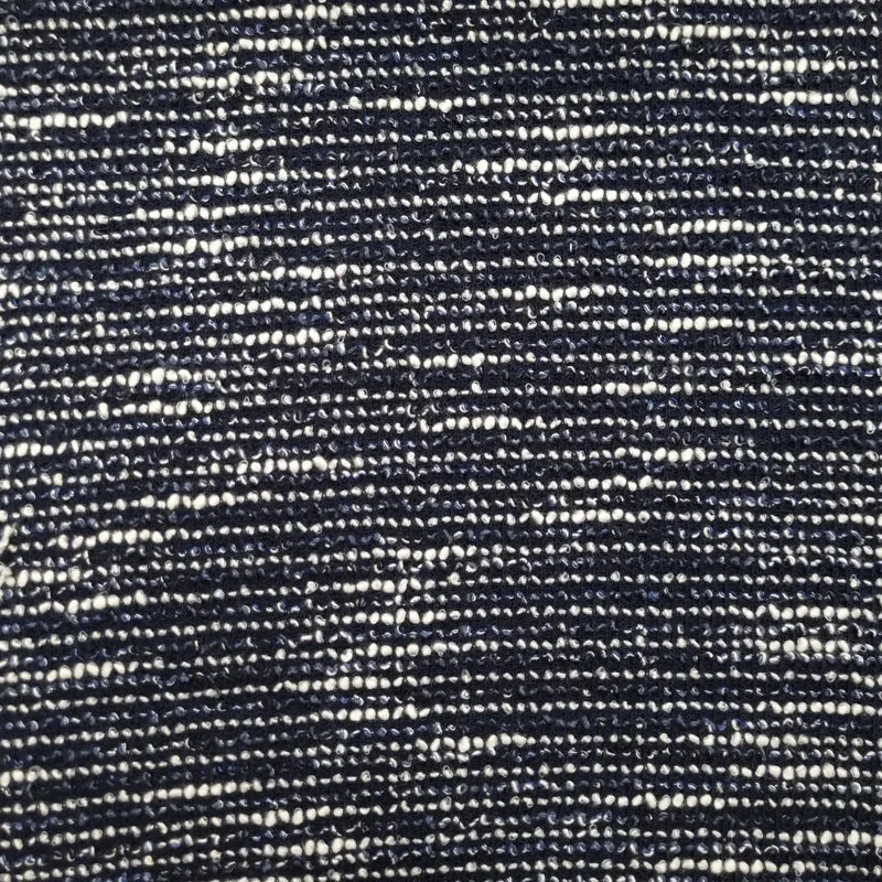 Bouclé dunkelblau mit glitzer