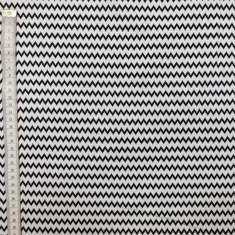 Jacquard Stoff Zick-Zack Muster doppelseitig