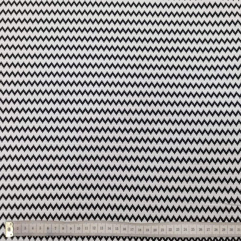 Jacquard Stoff Zick-Zack Muster doppelseitig