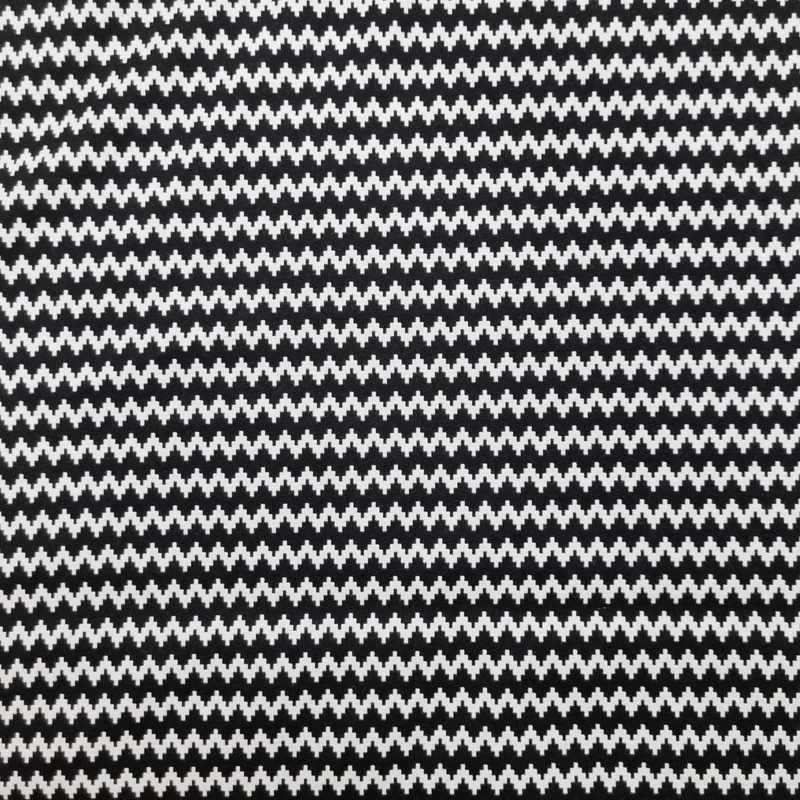Jacquard Stoff Zick-Zack Muster doppelseitig