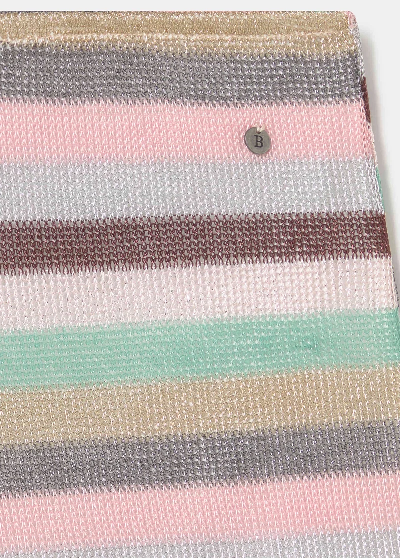 Woven striped shorts