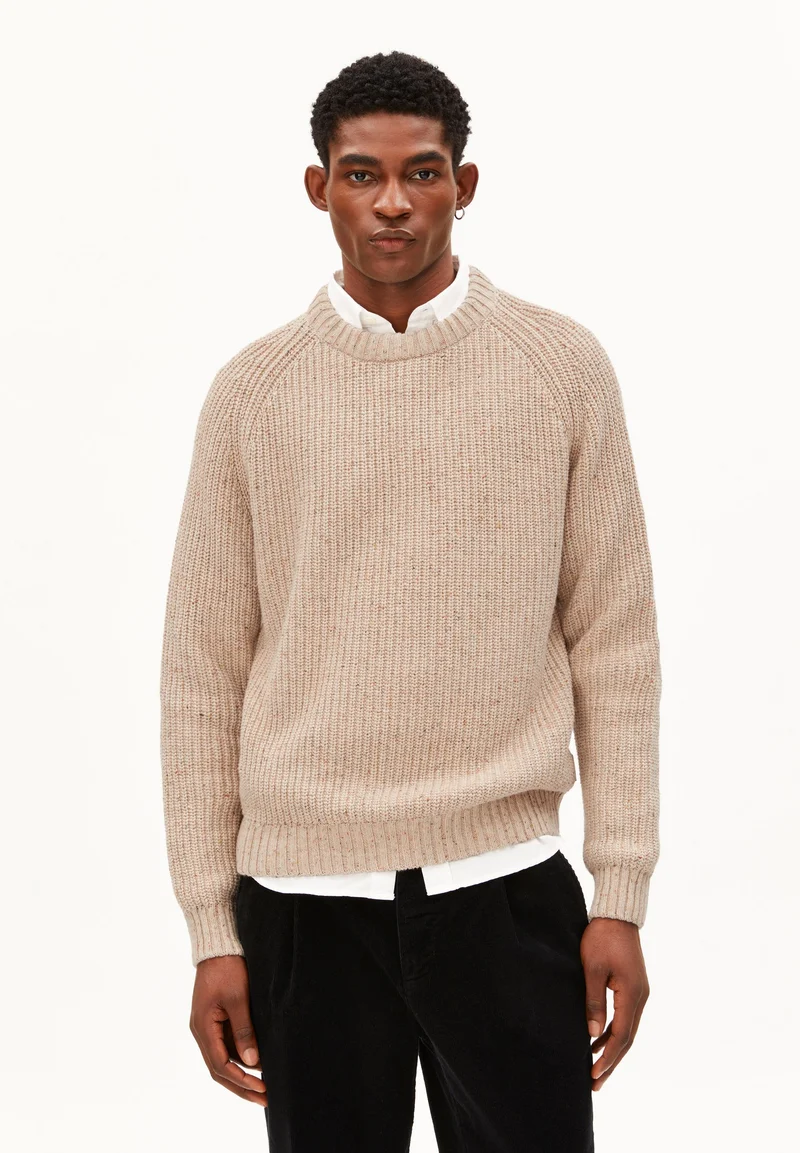 KIAANO TWEED-STRICKPULLOVER | sandstone tweed
