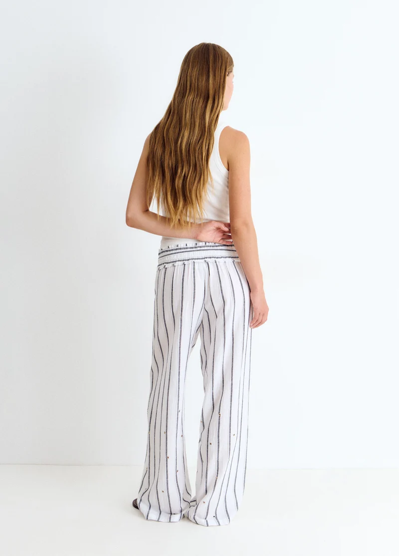 Striped long pants