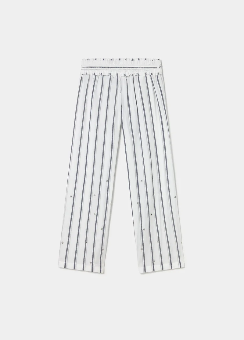 Striped long pants