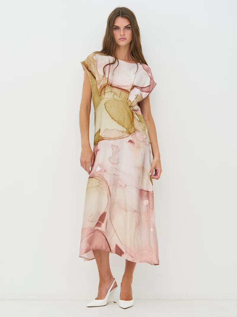 CILJE Kleid - Marsala mix
