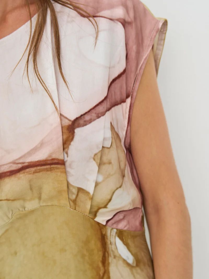 CILJE Kleid - Marsala mix