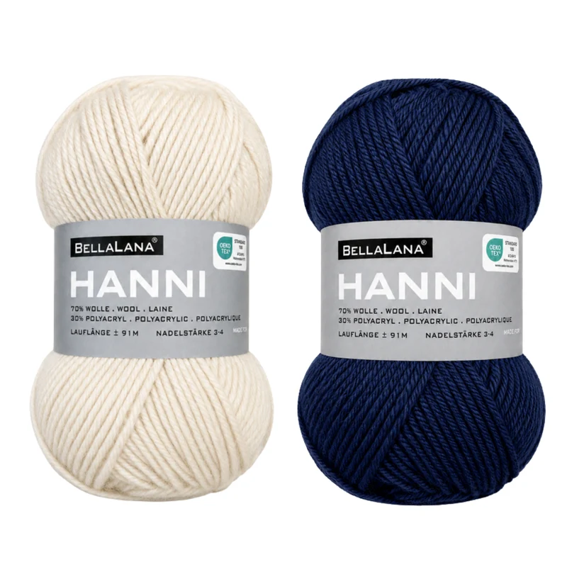 Strick-Set HANNI schöner Streifen-Pullover (inkl. Strickanleitung)