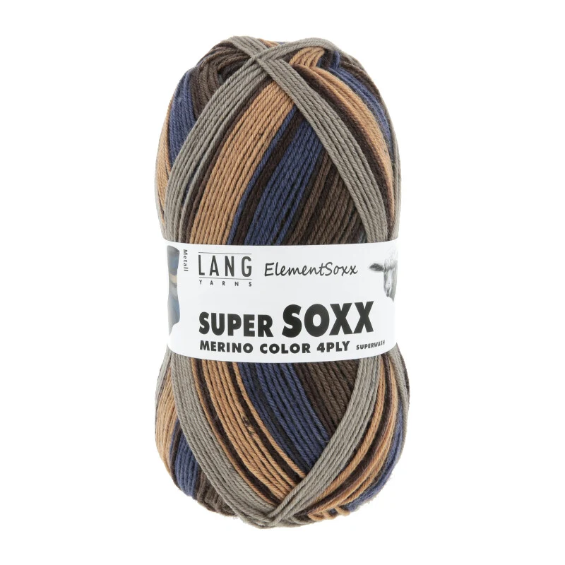 Lang Yarns Super Soxx Merino Farbe 4-fädig