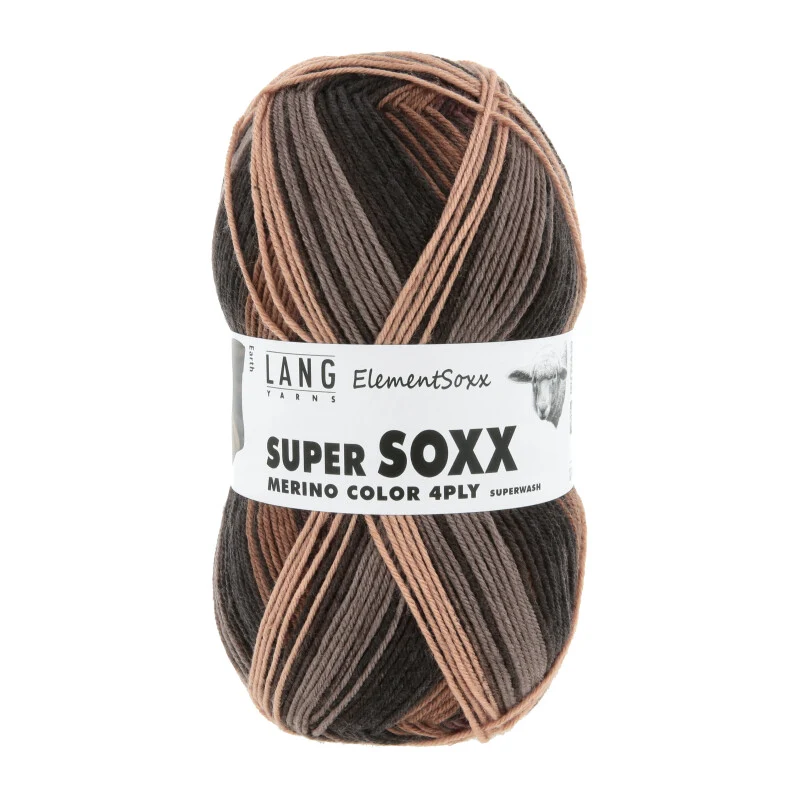 Lang Yarns Super Soxx Merino Farbe 4-fädig