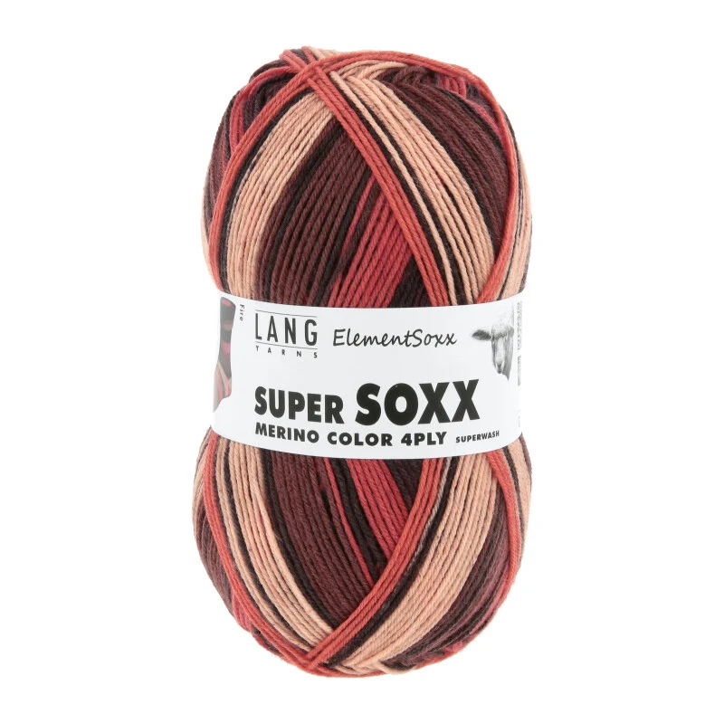 Lang Yarns Super Soxx Merino Farbe 4-fädig