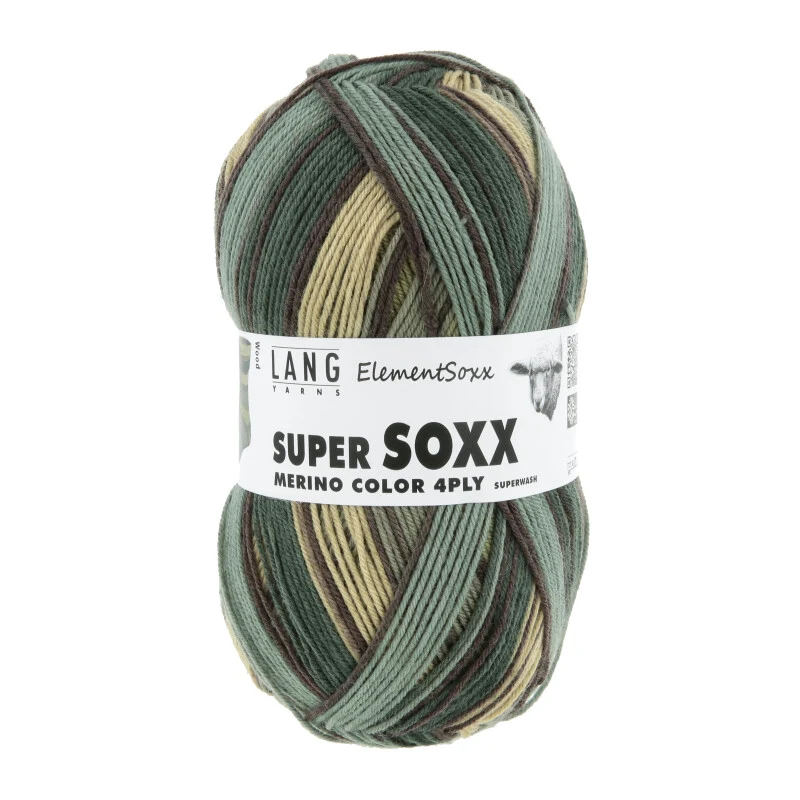 Lang Yarns Super Soxx Merino Farbe 4-fädig