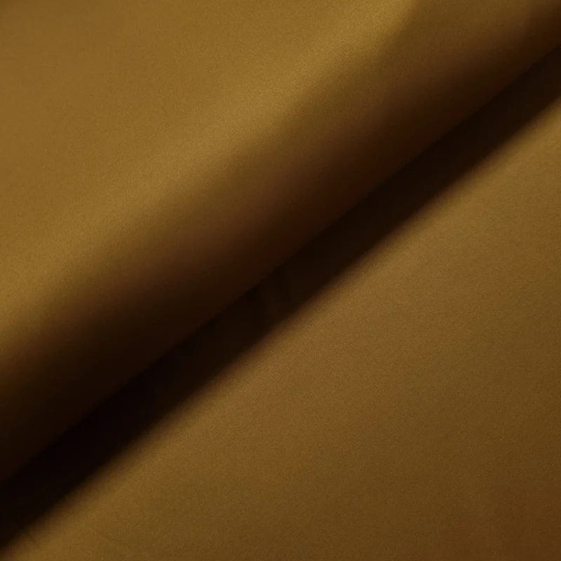 Baumwoll Stretch Satin goldbraun