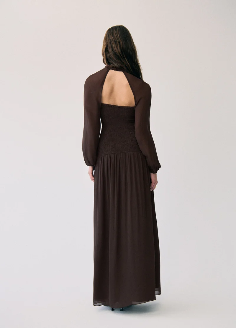 Long ruched dress