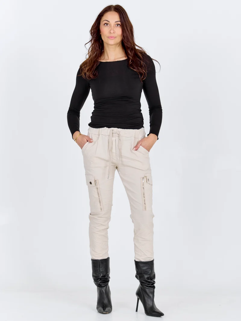 CARMEN Cargo Hose - Bone