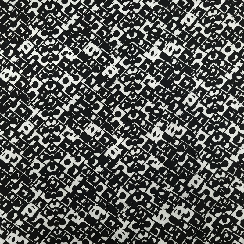 Viskosestoff mit geometrische Muster