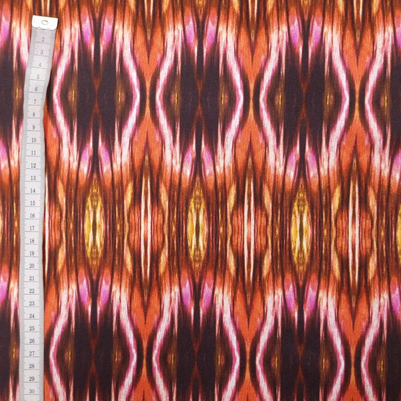 Baumwollstoff mit Stretch abstrakt