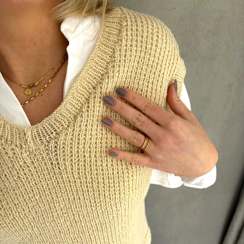 Strick-Set MERINO Pullunder V-Ausschnitt (inkl. Strickanleitung)