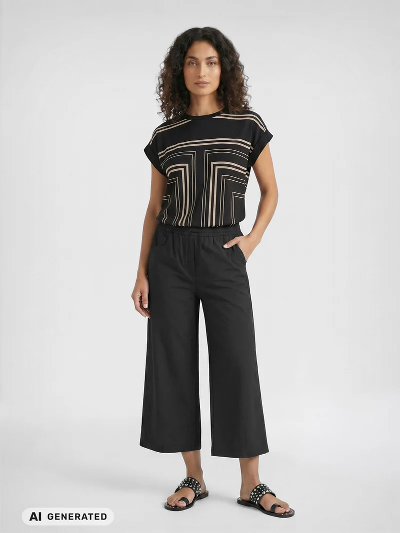 Ziga Culotte Hose - Schwarz